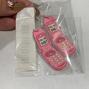 Cell phone earrings